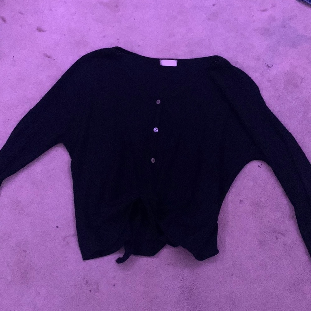 black button up cotton long sleeve shirt